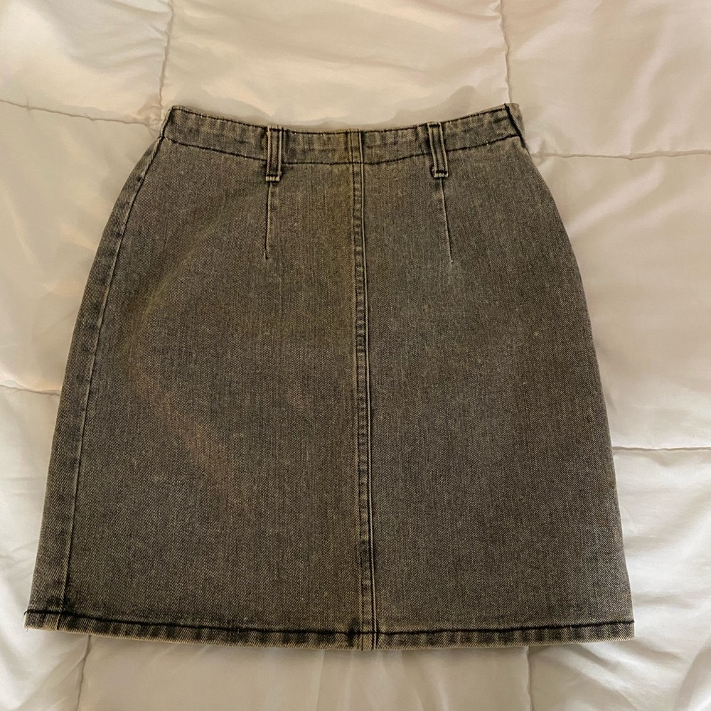 Vintage Grey Denim Skirt
